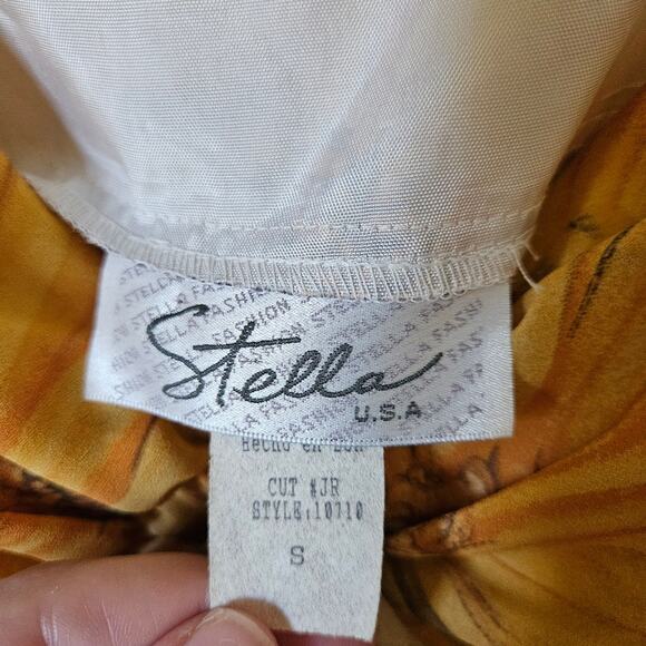 Y2K Vintage Front Tie Tank Sunflowers Yellow Small Women - Picture 5 of 7